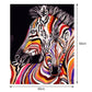 DIY Oil Painting By Numbers Zebra Canvas Coloring Drawing Modern Wall Art