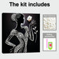 DIY Pearl Painting With Frame - Handmade Self-Adhesive Pearls - Silhouette Lady (30*30cm)