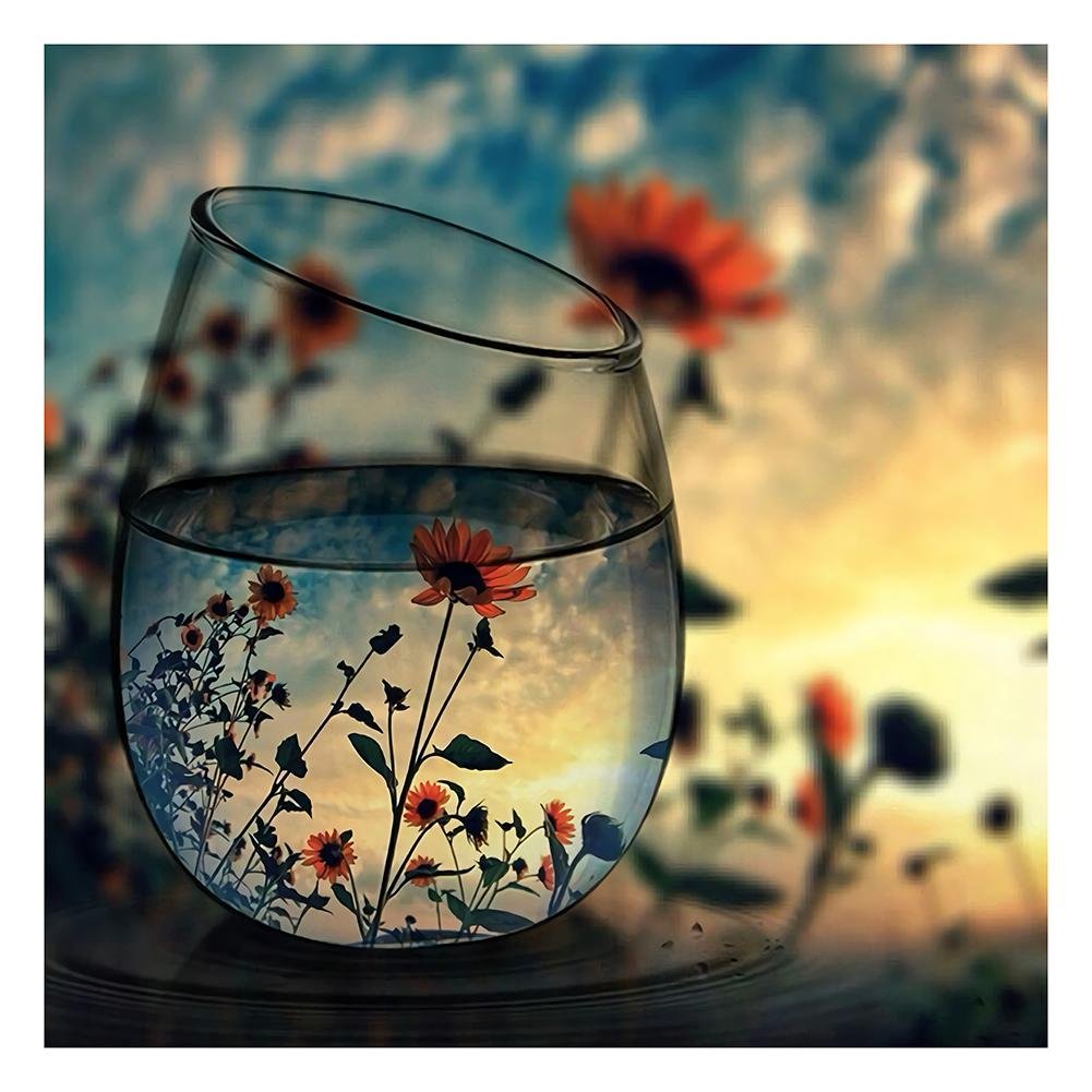 Diamond Painting - Full Round - Cup Flower A