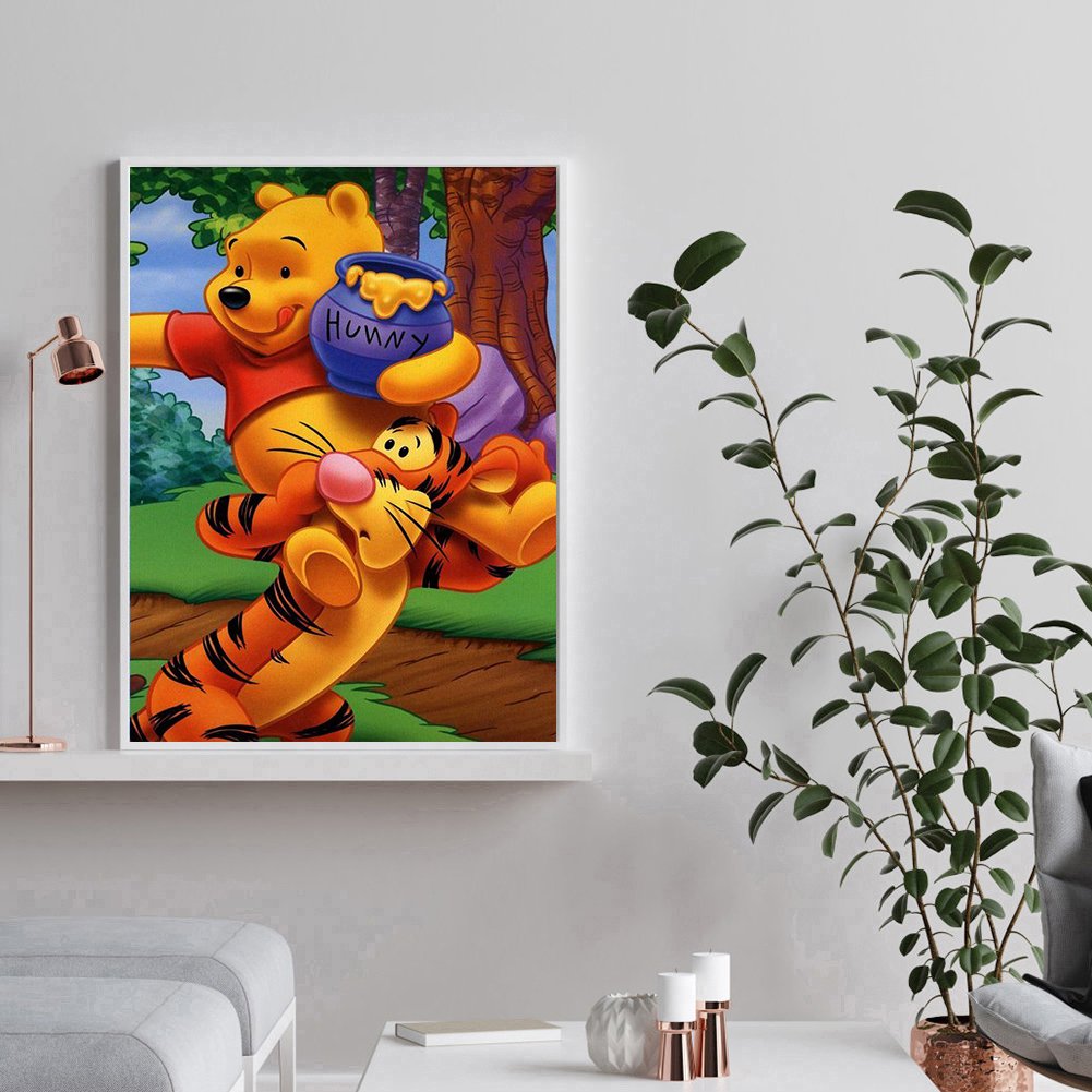 Diamond Painting - Full Round - Happy Bear