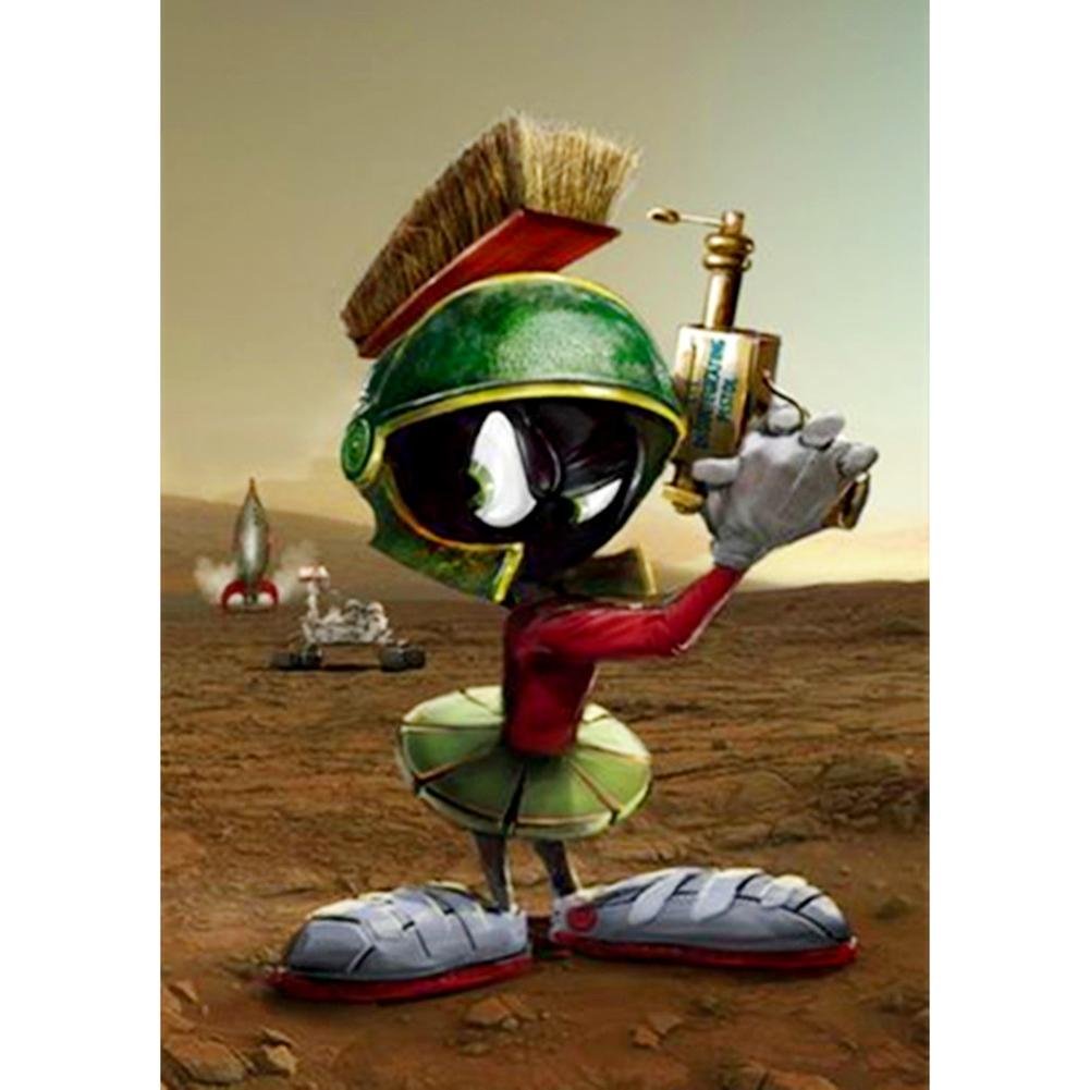 5D Diy Diamond Painting Kit Full Round Beads Marvin the Martian
