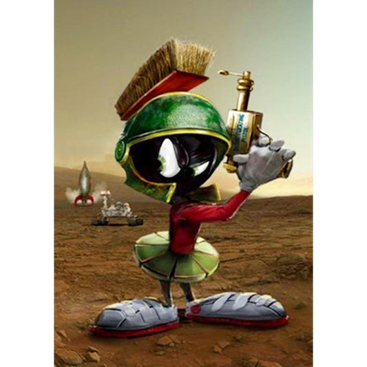 5D Diy Diamond Painting Kit Full Round Beads Marvin the Martian
