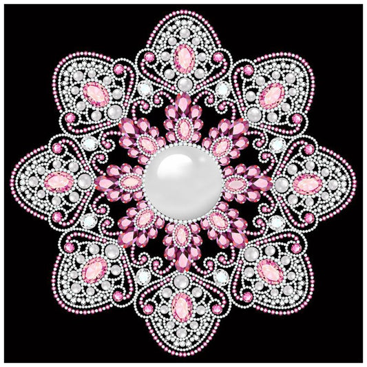 Diamond Painting Crystal Round Datura