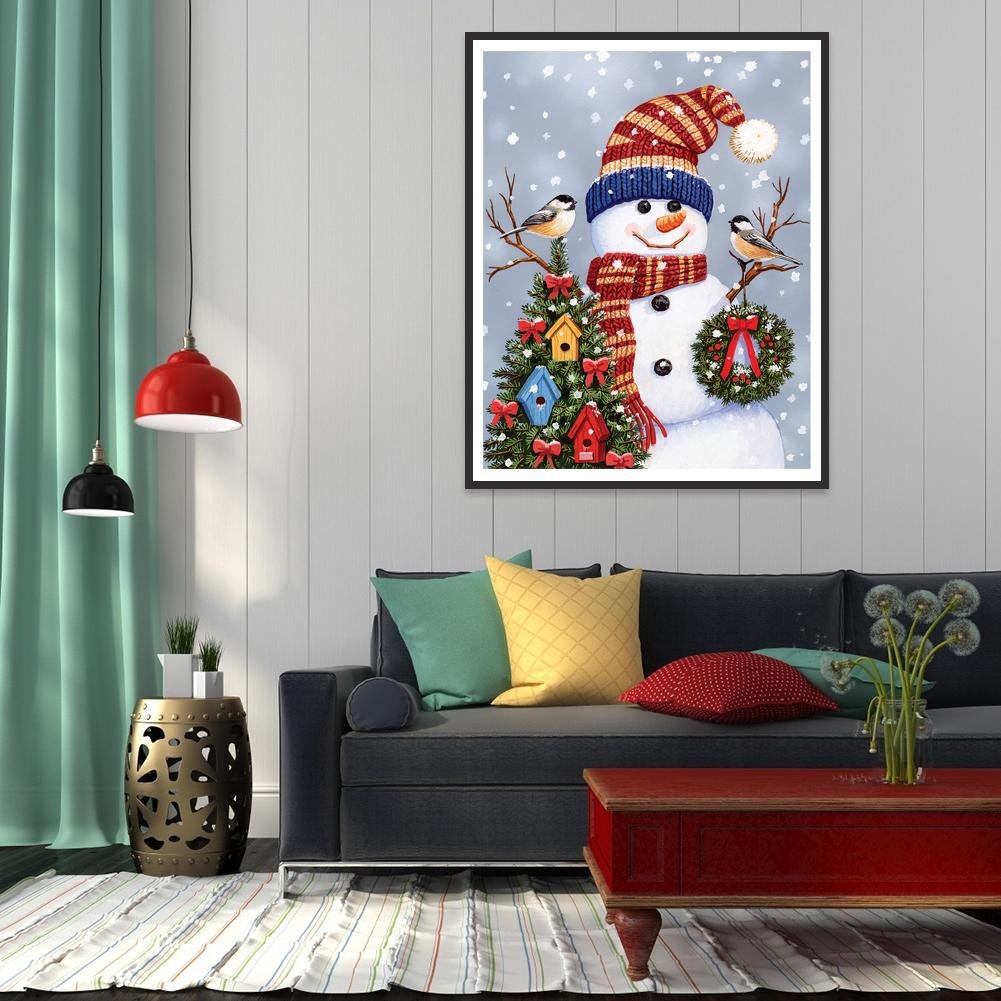Diamond Painting - Full Round - Snowman O