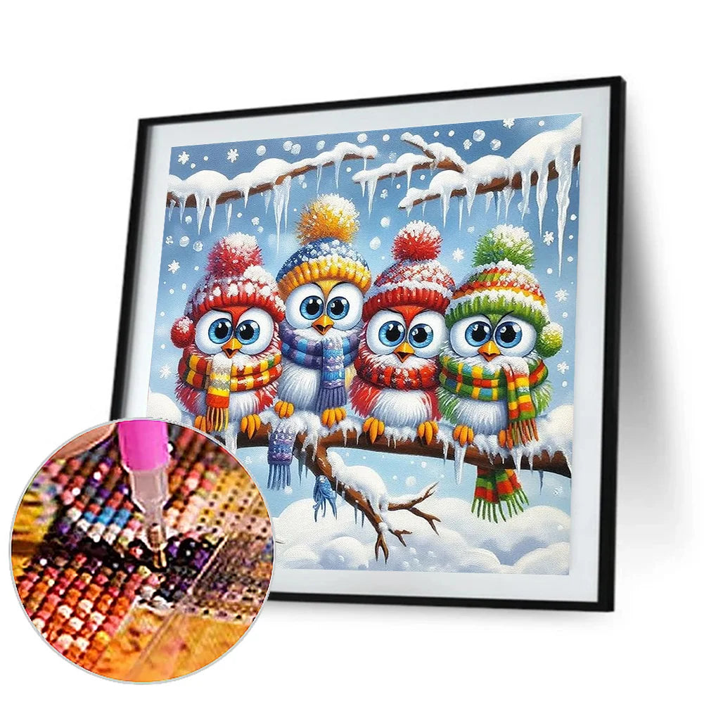 Diamond Painting - Full Round / Square - Birds On Branches