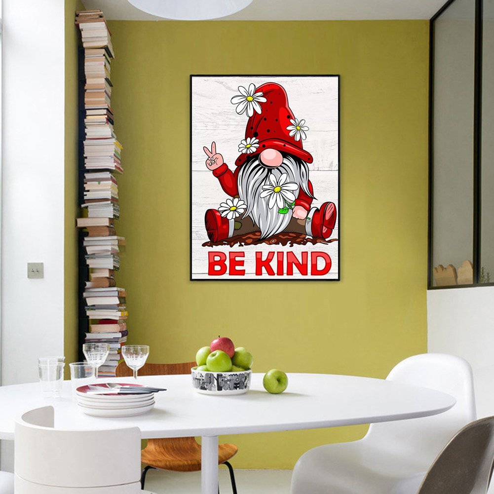 5D DIY Diamond Painting Kit - Full Round - Faceless Gnome B
