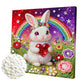 DIY Pearl Painting With Frame - Handmade Self-Adhesive Pearls - Rabbit (25*25cm)