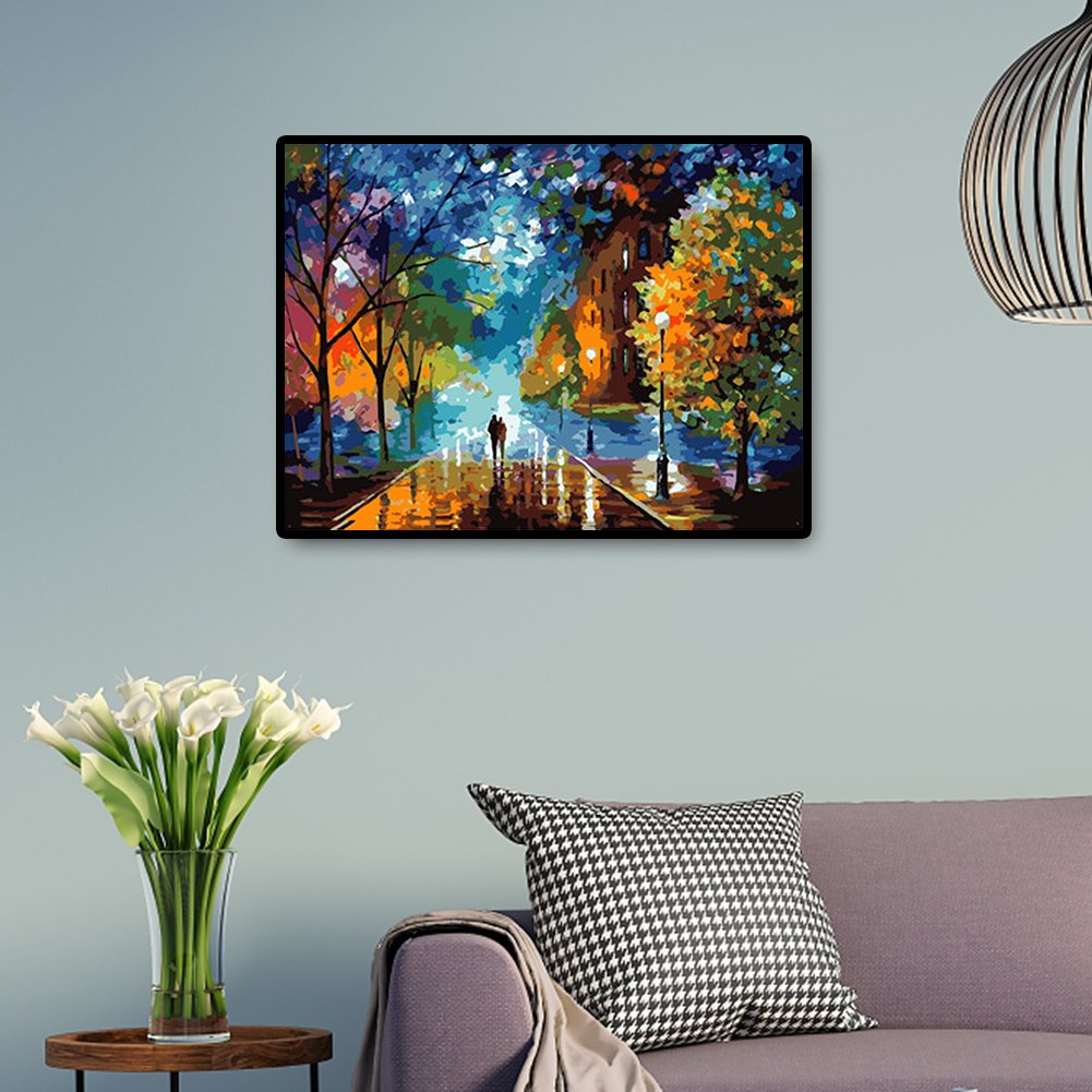 Paint By Number - Acrylic Painting - Street Stroll (40*30cm)