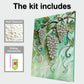 DIY Pearl Painting With Frame - Handmade Self-Adhesive Pearls - Grape (30*40cm)
