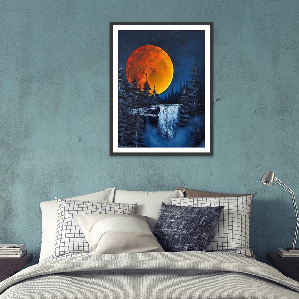 5D DIY Diamond Painting Kit - Full Round - Moon Tree E