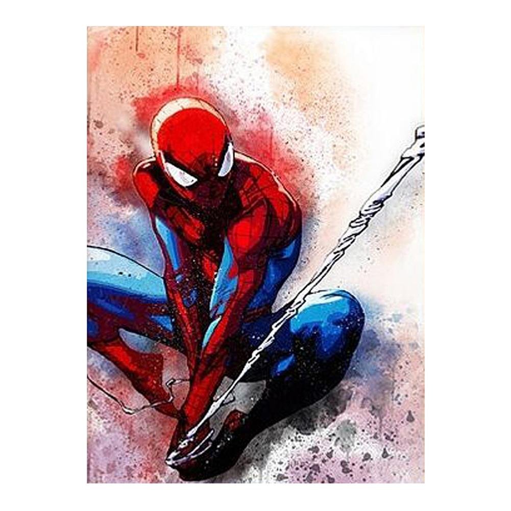 5D Diy Diamond Painting Kit Full Round Beads Spiderman