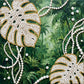 DIY Pearl Painting With Frame - Handmade Self-Adhesive Pearls - Monstera Leaves (25*25cm)