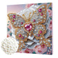 DIY Pearl Painting With Frame - Handmade Self-Adhesive Pearls - Heart Butterfly (25*25cm)