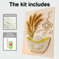 DIY Pearl Painting With Frame - Handmade Self-Adhesive Pearls - Wheat Ingot (30*40cm) A