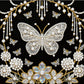 DIY Pearl Painting With Frame - Handmade Self-Adhesive Pearls - Butterfly (25*25cm) C