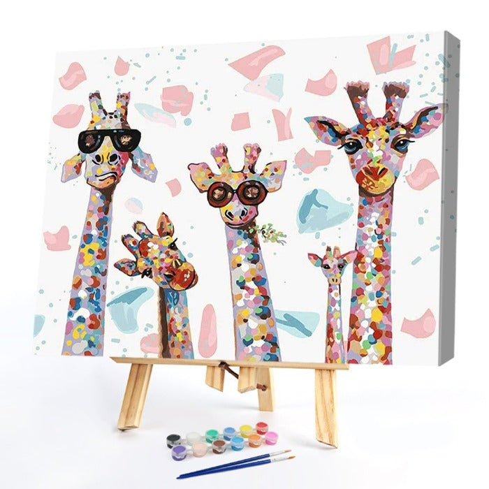 Deer s Family Oil Paint By Numbers Picture DIY Painting M442