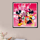 minnie and mickey rhinestones art craft on canvas