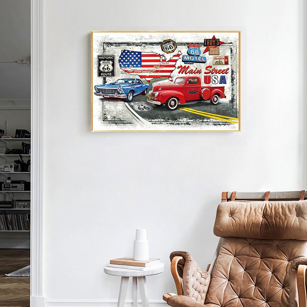 Diamond Painting - Full Round - Cars C
