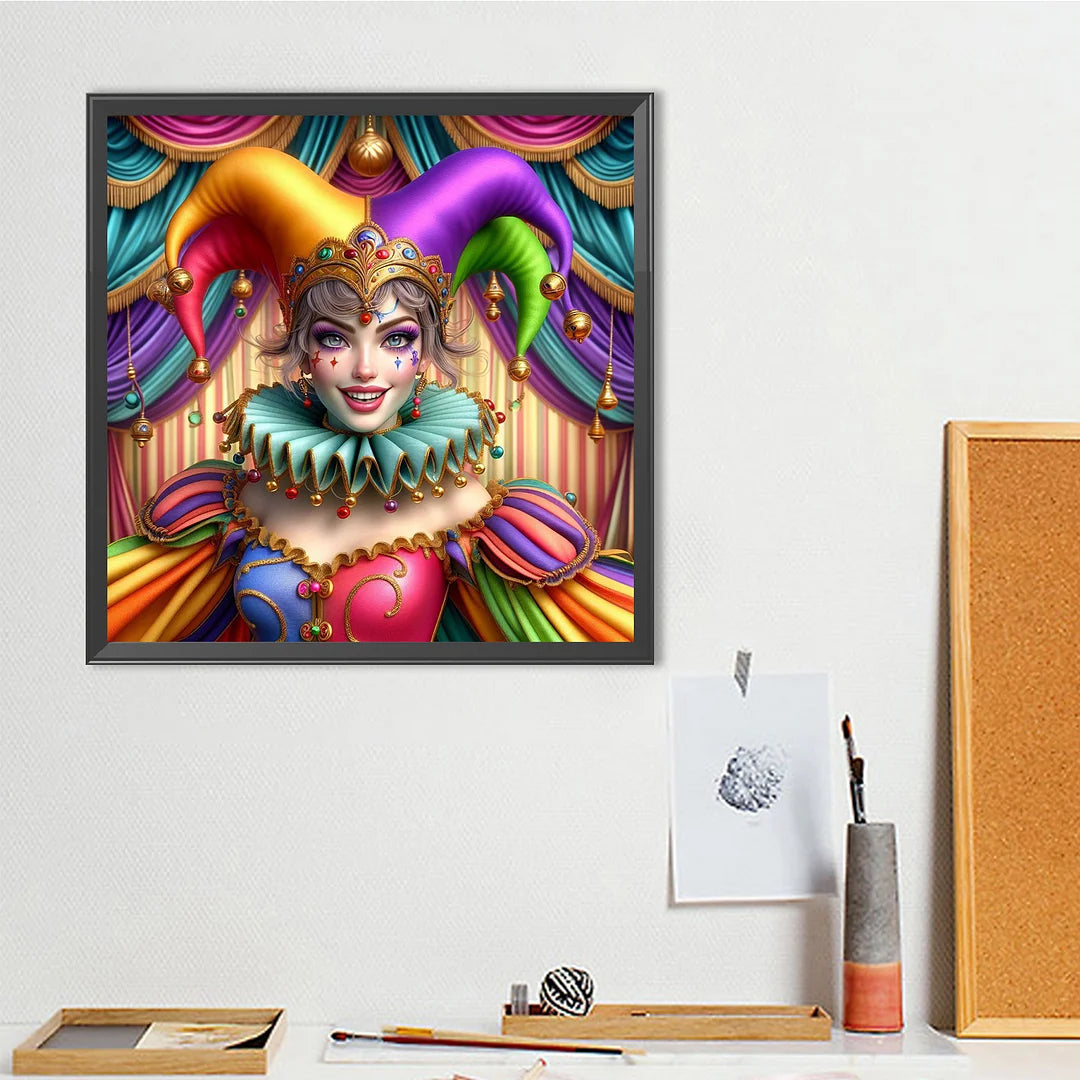 Diamond Painting - Full Round / Square - Circus Clown