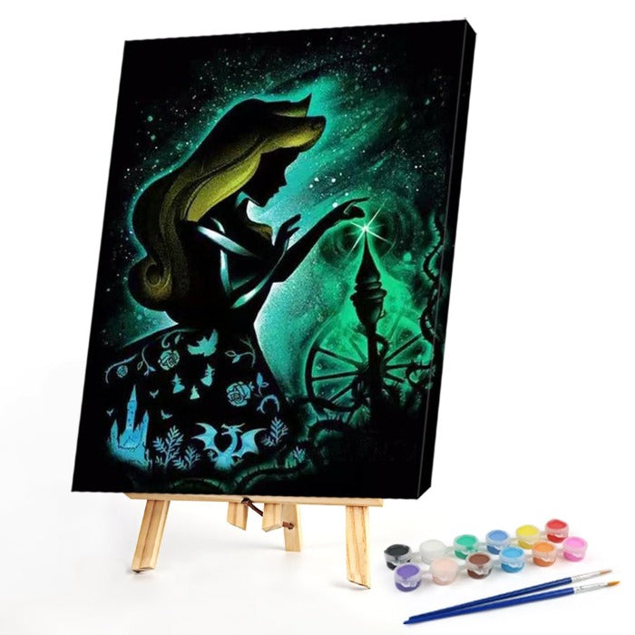 Handmade Acrylic Art Crafts Include Painting Tools