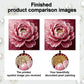 DIY Pearl Painting With Frame - Handmade Self-Adhesive Pearls - Flower (25*25cm) F