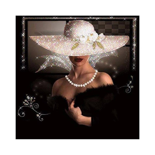 Diamond Painting - Partial Round - Elegant Lady