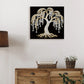 DIY Pearl Painting With Frame - Handmade Self-Adhesive Pearls - Tree (25*25cm) B