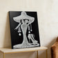DIY Pearl Painting With Frame - Handmade Self-Adhesive Pearls - Lady (30*40cm)