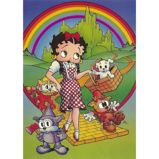 5D Diy Diamond Painting Kit Full Round Beads Betty Boop