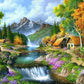 5D Diy Diamond Painting Kit Full Round Beads Beautiful Nature