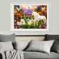 5D DIY Diamond Painting - Partial Round - Unicorn Family Castle