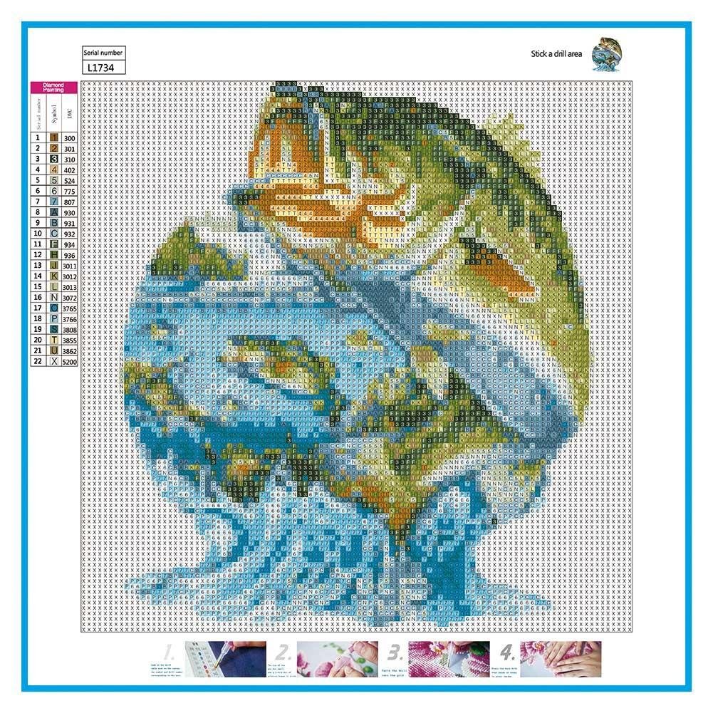 Diamond Painting - Full Round - Fish B