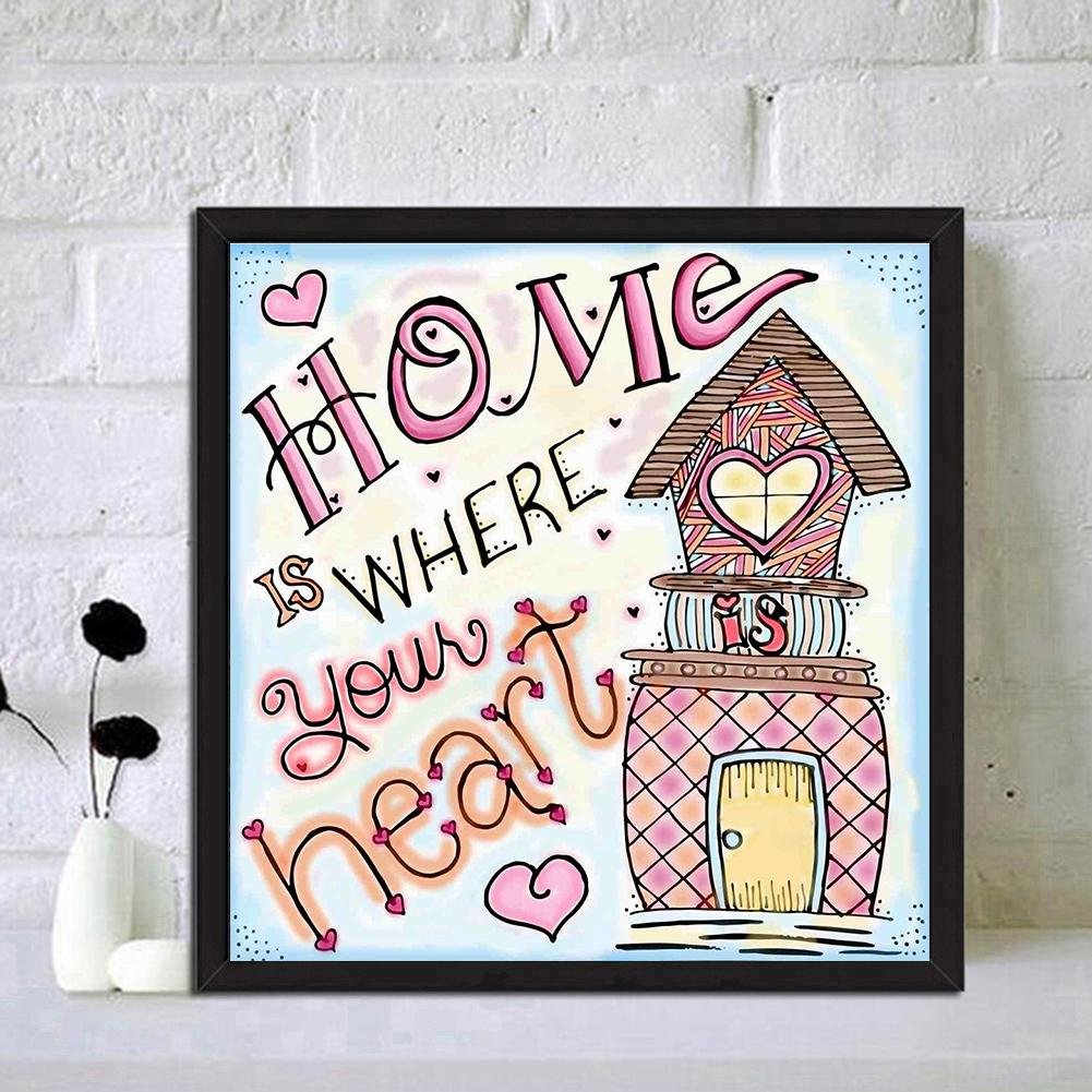 Diamond Painting - Full Round - Cartoon Home