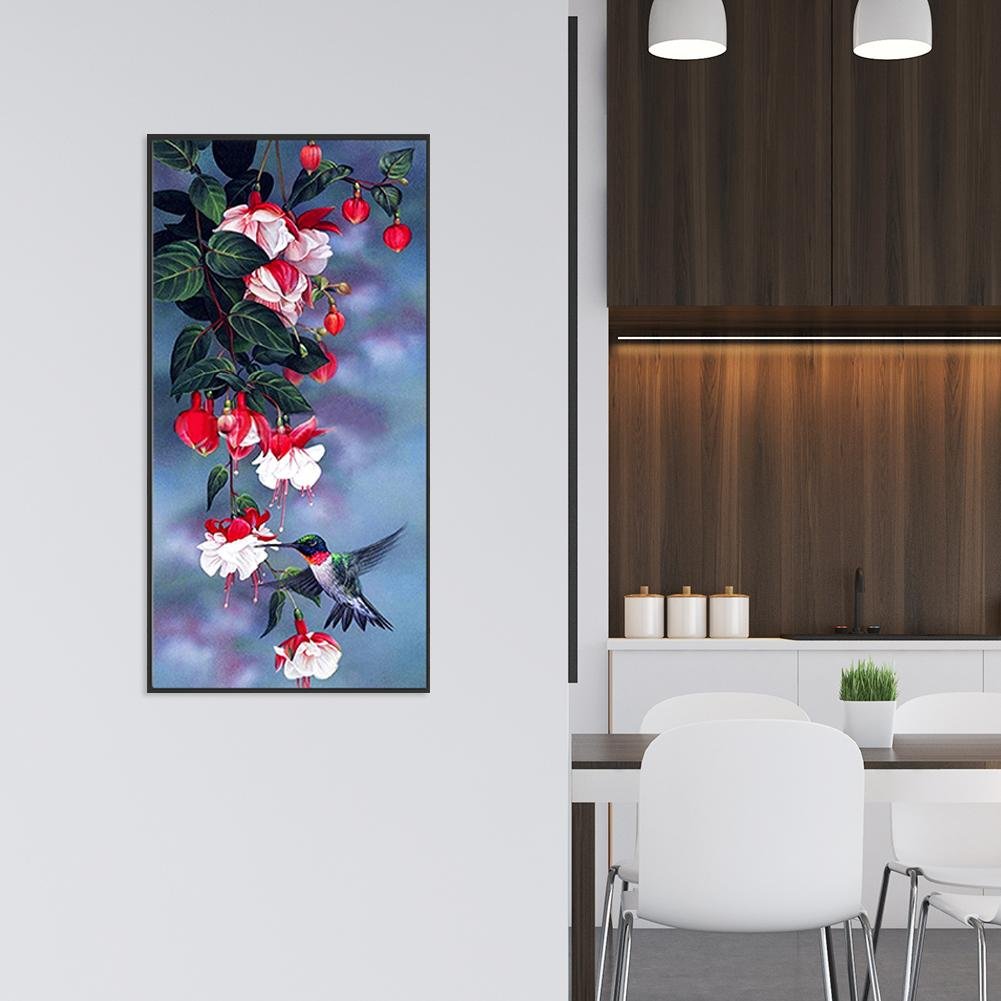 Diamond Painting - Full Round - Magpie Flower(50*25cm)