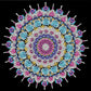 DIY Pearl Painting With Frame - Handmade Self-Adhesive Pearls - Pastel Lace Mandala(25*25cm)