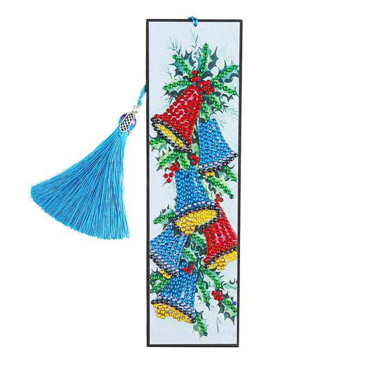 Color Bell Diamond Painting Bookmark DIY Leather Tassel Book Marks