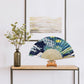 DIY Oil Paint By Number Folding Fan Sea Wave