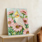 DIY Pearl Painting With Frame - Handmade Self-Adhesive Pearls - Cockatiel (30*40cm) B