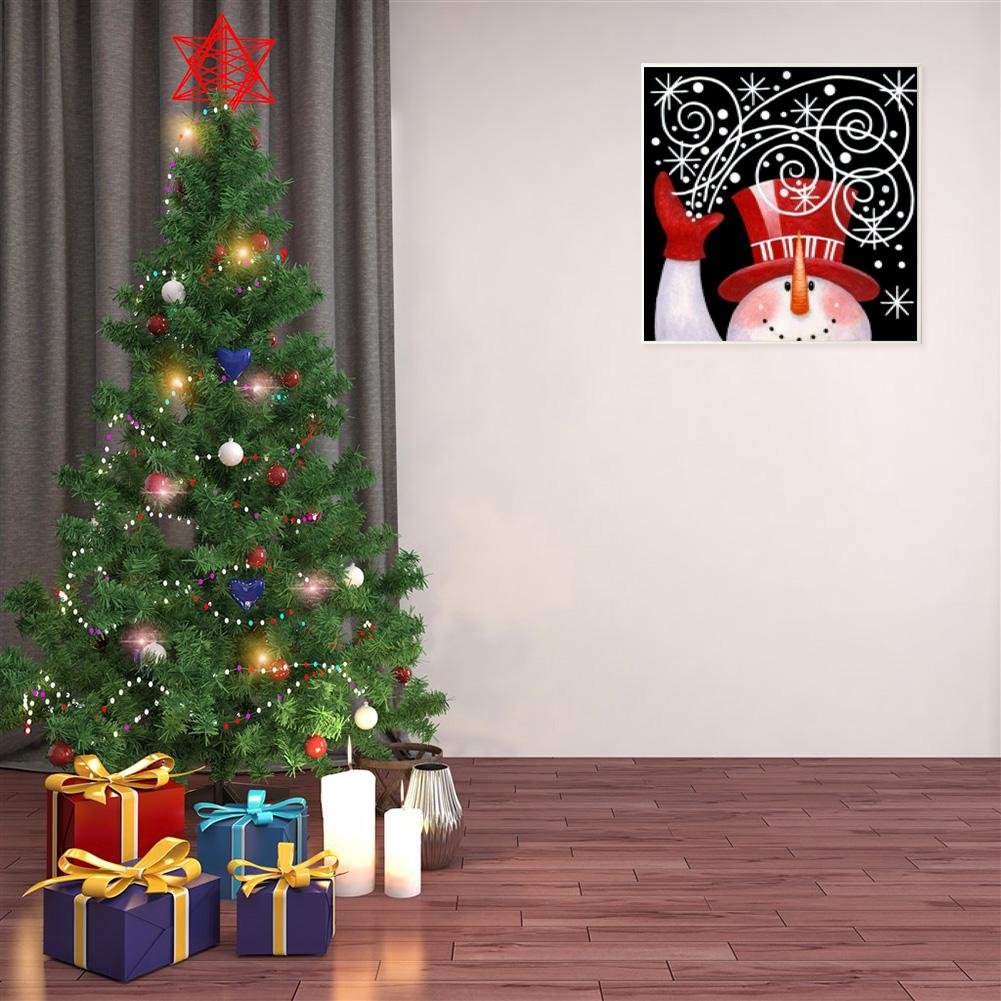 5D DIY Diamond Painting Kit - Full Round - Snowman
