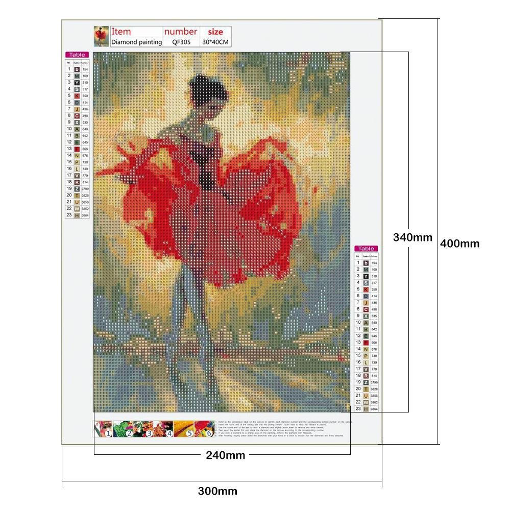 Diamond Painting - Full Round - Ballet Girl C