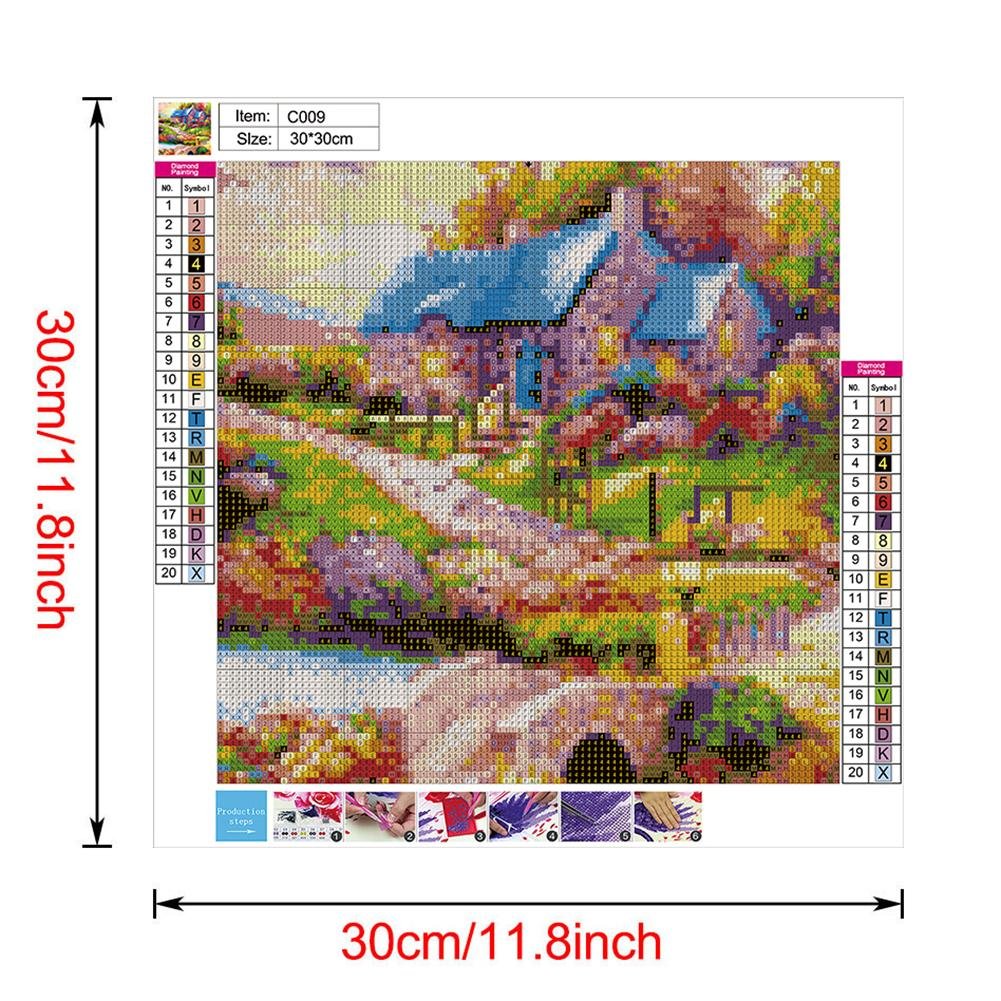 Diamond Painting - Full Square - Rural Cottage
