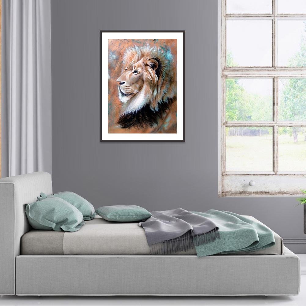 Diamond Painting - Full Round - Lion B