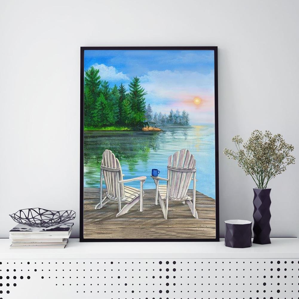 Diamond Painting - Full Round - Lakeside Chair