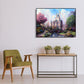 Rainbow Castle Hand Painted Canvas Oil Art Picture Craft Home Wall