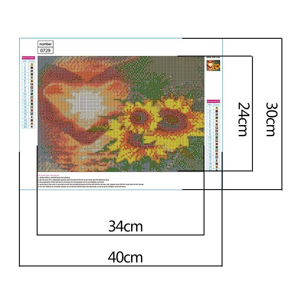 Diamond Painting - Full Round - Sunflower H