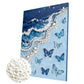 DIY Pearl Painting With Frame - Handmade Self-Adhesive Pearls - Butterfly Waves (30*40cm)