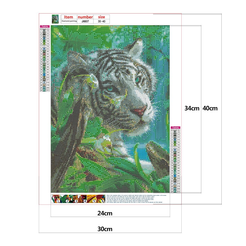Diamond Painting - Full Round - Bengal Tiger