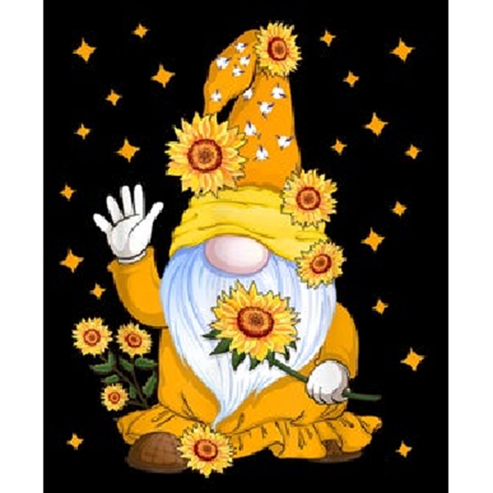 5D DIY Christmas Diamond Painting Kit Full Round Drill Faceless Gnome