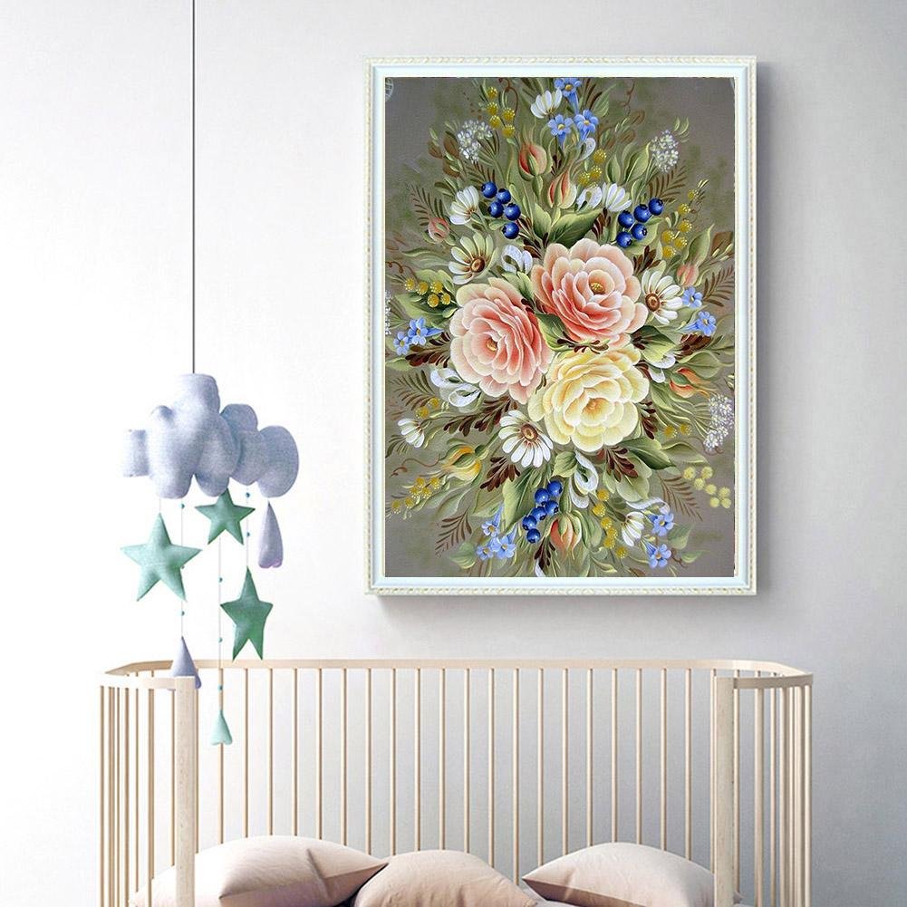 Diamond Painting - Full Round - Flowers M