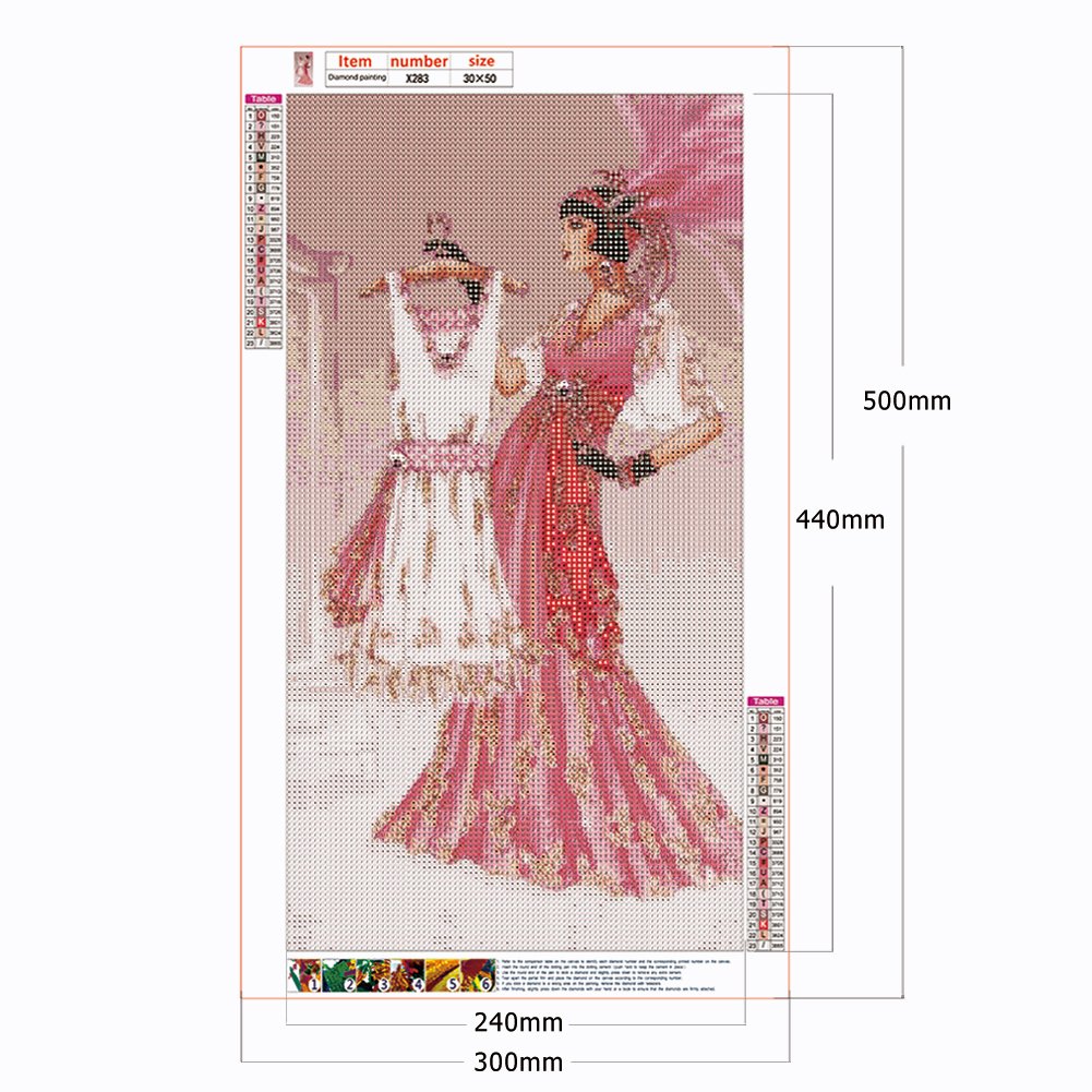 Diamond Painting - Full Round - Modern Lady (30*50cm)